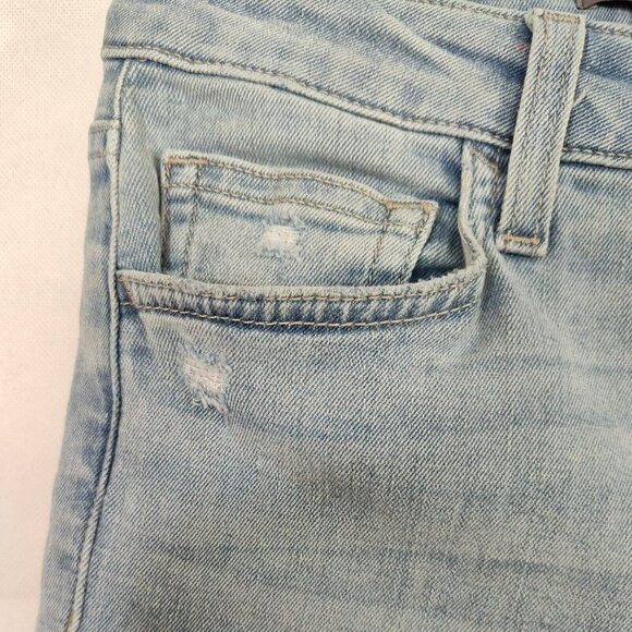 Joes Jeans Raw Hem Bootcut Ripped Women Size 26 Light Wash Blue FOR REPAIR - Picture 4 of 10